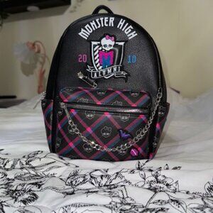 Monster High Black & Pink Mini Backpack